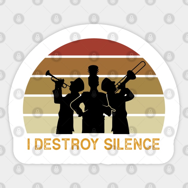 i destroy silence Sticker by wiswisna